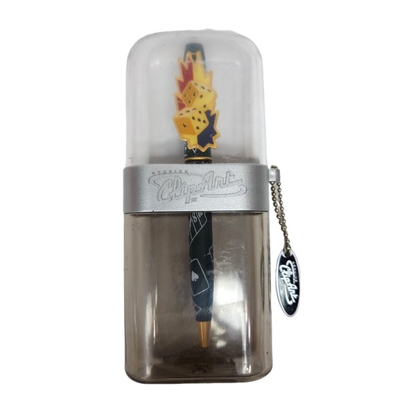 Clip Art Brand Ball Pen Dice Gambling Graphics Collectible In Case & Tag - Picture 2 of 10